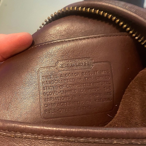 COPY - Vintage Coach Purse Chocolate brown - Picture 4 of 4